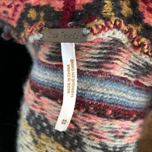 Free People Aztec Boho Wool Cardigan - Picture 8 of 8